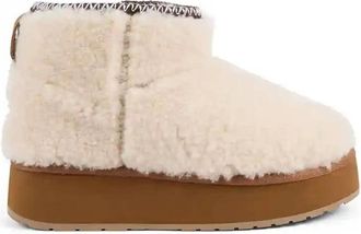 Emu Stinger Micro Flatform Teddy - Dames - Winterlaarzen - Beige - 37 EU - Wol - Schoenen