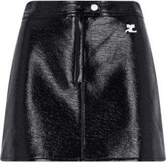 Courr&egrave;ges Re Edition Mini Skirt Black