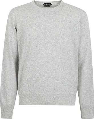 Tom Ford Truien & Vesten, Heren, Grijs, L, Kasjmier, Luxe Cashmere Sweater Collectie