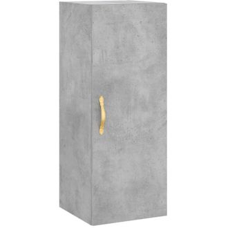 vidaXL Mobile a Parete Grigio Cemento 34,5x34x90 cm - Vidaxl