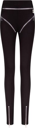 Area Leggings con zip - Nero