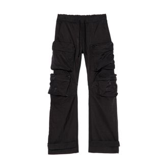Cult of Individuality Cults Baggy Cargo 610 Jeans in Black Nylon