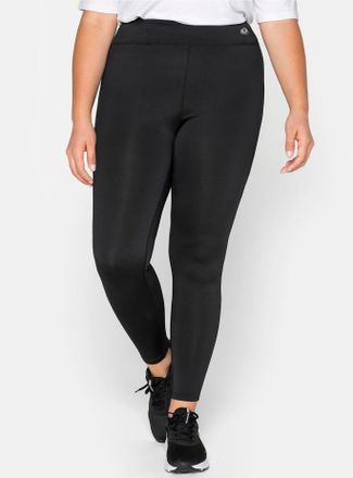 Sheego Funktionshose SHEEGO, Damen, Gr. 40, Normalgr&ouml;ssen, schwarz, 90% Polyester, 10% Elasthan, unifarben, Hosen Funktionshose