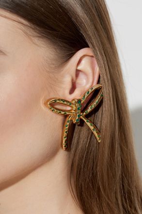 Marni Bow-shaped Earrings, Womens, Gold