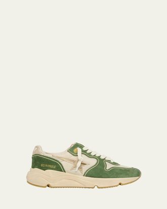 Golden Goose Running Sole Mixed Leather Sneakers