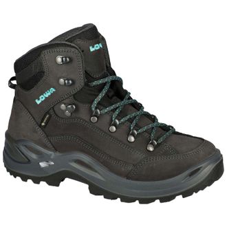 Lowa Renegade GTX Mid Ws Nubuck Womens Ankle Boots - Asphalt Turquoise - Size:UK 5.5