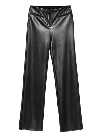 Patrizia Pepe coated flare trousers - Black