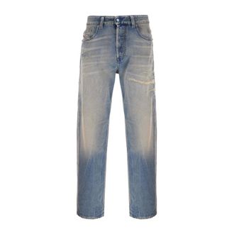 Diesel Straight Jeans, male, Blue, Size: W36 D-Macs 09N30 Jeans