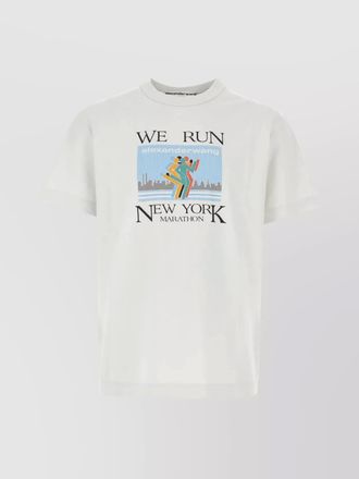 Alexander Wang cotton ribbed crew neck oversized t-shirt