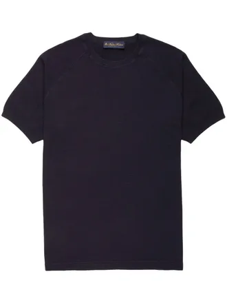 Brooks Brothers Gebreid T-shirt - Blauw