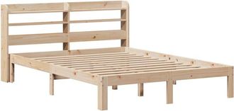 vidaXL Vidaxl - Estructura De Cama Con Cabecero Madera Maciza Pino 135x190 Cm