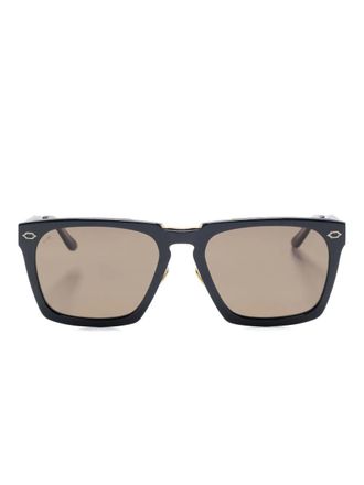 Leisure Society Lugano zonnebril met vierkant montuur - Blauw