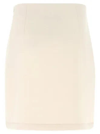 Fabiana Filippi Cashmere Scuba Skirt - Cream