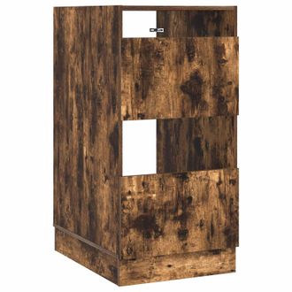 vidaXL Armario De Lavander&iacute;a Con Puerta Roble Ahumado 50 X 68 X 102 Cm Vidaxl