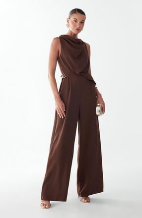 BWLDR Dalia Jumpsuit in Chocolate at Nordstrom, Size 12