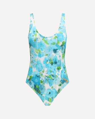 Chlo&eacute; Aquatic flowers print One-piece Swimsuit Female 36