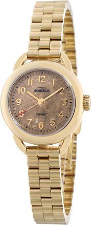 Shinola Petoskey Quartz Gold Dial Ladies Watch S0120306831