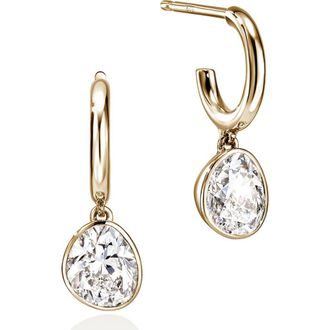 John Hardy JH Lovestruck Hoop Earrings, 14K Gold, Lab-Grown Diamonds, 1.5TCW at Nordstrom
