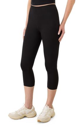 Pact On The Go-To Cropped Legging Made With Organic Cotton in Black at Nordstrom, Size Xx-Large