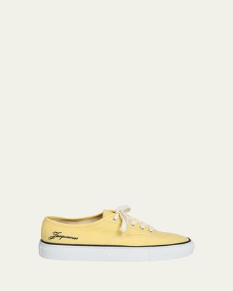 Jacquemus Les Fefe Canvas Low-Top Boat Sneakers