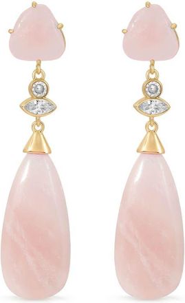 Ettika Solstice Drop Earrings in Rose Quartz at Nordstrom