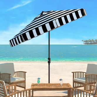 Safavieh UV Resistant Elsa Fashion Line 9 Auto Tilt Umbrella