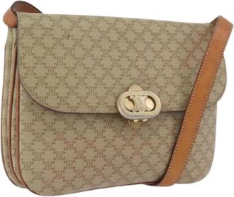 Celine Pre-owned Vintage Schoudertas - Dames - Vintage Schoudertas - Beige - ONE Size - Leer - Vintage