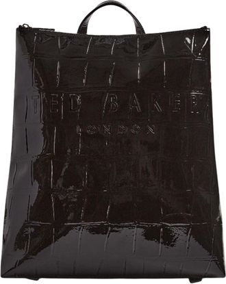 Ted Baker Croclee Icon Croc Effect Backpack Black, black, One size