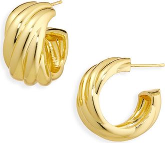 Argento Vivo Twisted Hoop Earrings in Gold at Nordstrom Rack