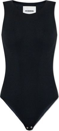 Jil Sander Fluid Viscose Bodysuit - Dames - Bodies - Zwart - L - Tops