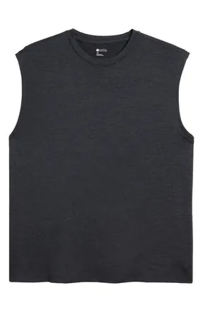 Zella Dynamic Tank in Grey Dark Charcoal Heather at Nordstrom, Size Xx-Large