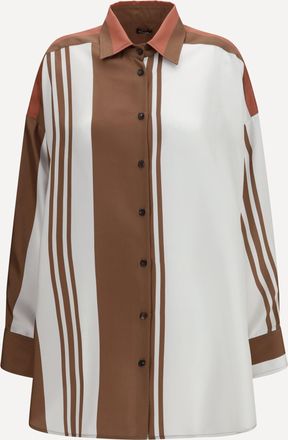Kiton Camicia lunga a righe Woman 48