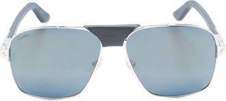 Cartier pilot-frame sunglasses - men - Metal - 61 - Silver