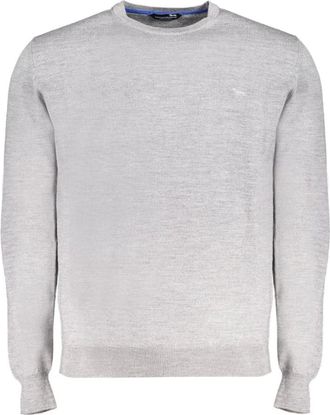 Harmont & Blaine Round-neck Knitwear, male, Gray, S, Mens Grey Jumper