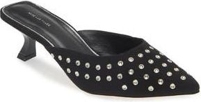 Avec Les Filles Quincy Metallic Pointed Toe Slingback Pump in Black at Nordstrom Rack, Size 9