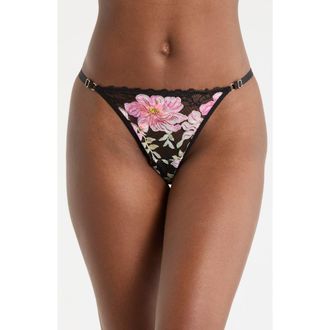 Kilo Brava Floral Embroidered G-String in Printed Primrose at Nordstrom, Size 3X-Large