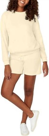 Buffalo David Bitton Womens Solid Pattern Lounge Set In Butter