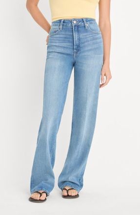 Good American Soft-Tech Good True Straight Leg Jeans in Indigo1243 at Nordstrom, Size 15