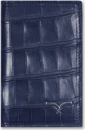 Larusmiani Vertical Alligator Card Holder Pesos Wallet