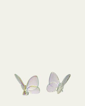 Baccarat 2.5 Lucky Crystal Iridescent Diamante Butterfly