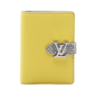 Louis Vuitton Pre-owned Wallets, female, Yellow, Size: ONE SIZE Pre-owned LV Vertical Wallet Compact Wallet