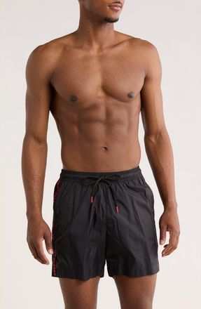 BOSS Fab Swim Trunks in Black at Nordstrom Rack, Size Xx-Large