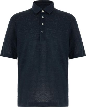Ermenegildo Zegna Polo - Heren - Polos - Blauw - 2XL - Tops