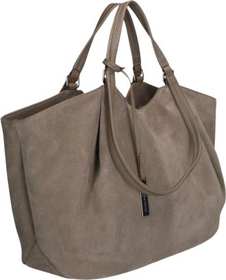 Smaak Elza Su&egrave;de Shopper - Dames - Tassen - Beige - Maat: ONE Size Su&egrave;de