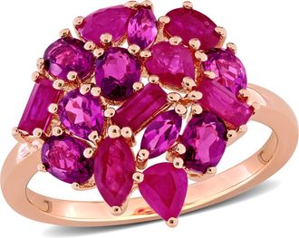 Mimi & Max Multi-Shape Gemstone Cluster Ring Sterling Silver