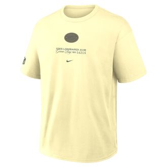 Nike Green Bay Packers Rivalries Collection Max90 Nike Mens NFL T-Shirt in Yellow | 04T670Q7T-9KE
