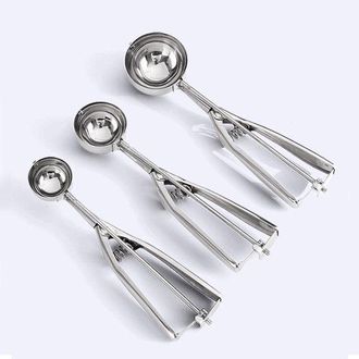 OEM Cuchara De Aluminio Para Helado Con Revestimiento Antiadherente - Para Helado Duro, Sorbete Y Gelato, Incluye Mango Ergon&oacute;mico
