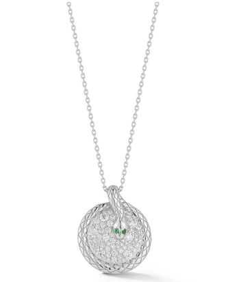 Glaze Jewelry Silver Cz Necklace