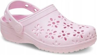 OEM Zuecos Crocs Classic Floral Con Recortes Para Ni&ntilde;os T 210944 C9 I Eu 2526 Rosa Leche