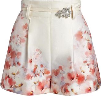 Zimmermann Crush Flat Front Shorts
